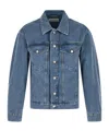 Dries Van Noten Light Blue Solid Jackets In Blue