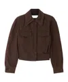 Dries Van Noten Long-sleeved Denim Jacket In Brown