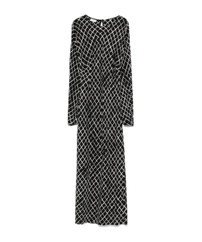 Dries Van Noten Long-sleeved Dress In Black