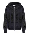 Dries Van Noten Long-sleeved Hooded Hoodie In Black