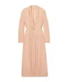 Dries Van Noten Long-sleeved Long Coat In Neutral