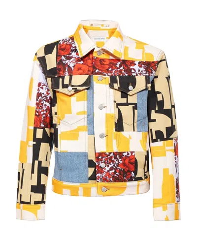 Dries Van Noten Long-sleeved Patterned Jacket In Multicolor