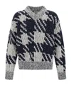 Dries Van Noten Men Marti Sweater In Wool With Jacquard Pattern In Multi