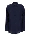 Dries Van Noten Blue Casio Shirt In Visocse Woman In Black