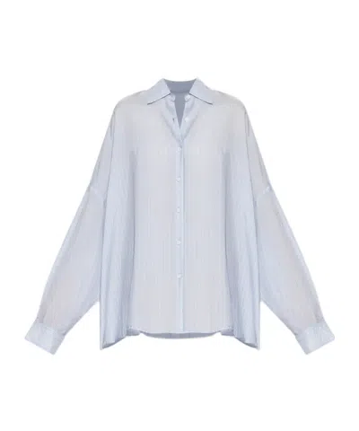 Dries Van Noten Women Casia Printed Shirt In Blue