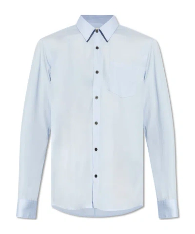 Dries Van Noten Long-sleeved Shirt In White