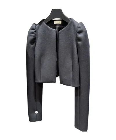 Dries Van Noten Long-sleeved Short Casual Coat In Black