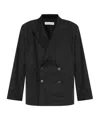 Dries Van Noten Long-sleeved Suit Coat In Black