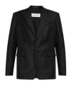Dries Van Noten Long-sleeved Suit Coat In Black