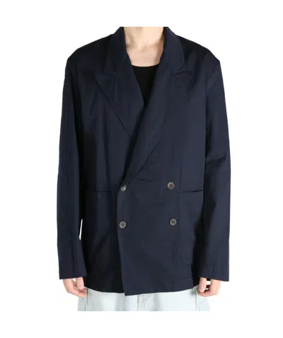 Dries Van Noten Long-sleeved Suit Coat In Black