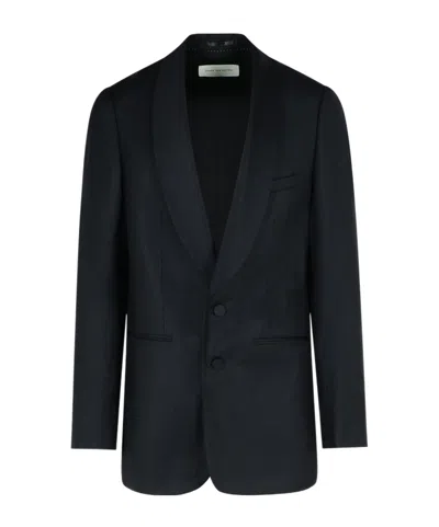 Dries Van Noten Long-sleeved Suit Coat In Black