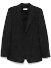 Dries Van Noten Long-sleeved Suit Coat In Black