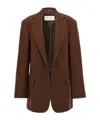 Dries Van Noten "tailored" Blazer Featuring Back Vent In Brown