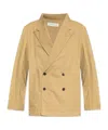Dries Van Noten Long-sleeved Suit Coat In Nude