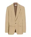 Dries Van Noten Long-sleeved Suit Coat In Nude