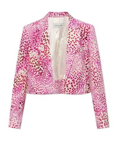 Dries Van Noten Long-sleeved Suit Coat In Pink