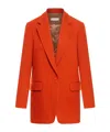 Dries Van Noten 9201 Tailored Jacket Flap Pockets In Red