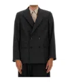 Dries Van Noten Long-sleeved Suit Jacket In Black