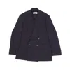 Dries Van Noten Long-sleeved Suit Jacket In Blue