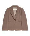 Dries Van Noten Long-sleeved Suit Jacket In Brown