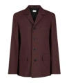Dries Van Noten Long-sleeved Suit Jacket In Burgundy