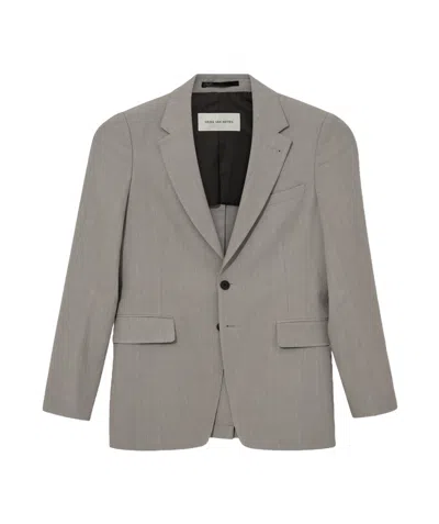 Dries Van Noten Long-sleeved Suit Jacket In Gray