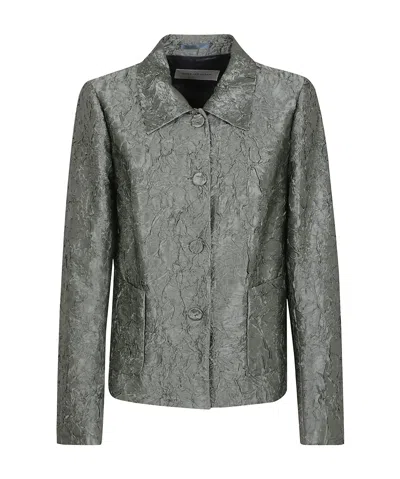 Dries Van Noten Long-sleeved Suit Jacket In Blue