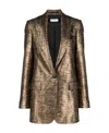 Dries Van Noten Long Sleeved Suit Jacket In Green