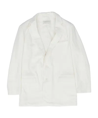 Dries Van Noten Long-sleeved Suit Jacket In White