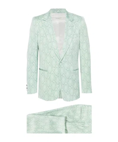 Dries Van Noten Long-sleeved Suit Two-piece Set In White