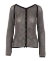 Dries Van Noten Long-sleeved Sweater In Black