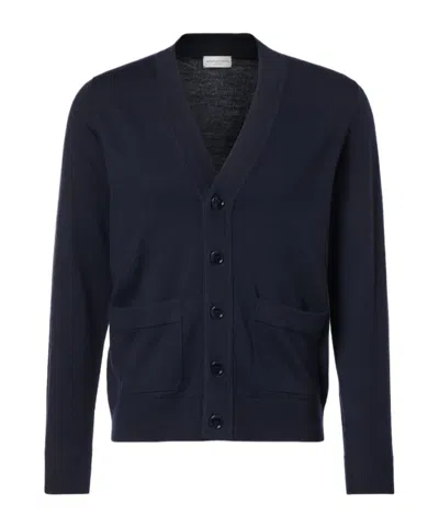 Dries Van Noten Long-sleeved Sweater In Blue