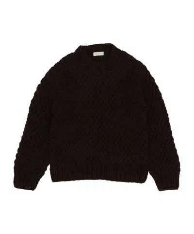 Dries Van Noten Long-sleeved Sweater In Black