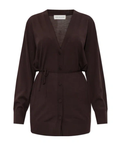 Dries Van Noten Long-sleeved Sweater In Black