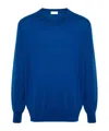 Dries Van Noten Long-sleeved Sweater In Blue