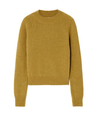 Dries Van Noten Long-sleeved Sweater In Brown