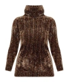 Dries Van Noten Long-sleeved Sweater In Brown