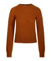 Dries Van Noten Long-sleeved Sweater In Brown