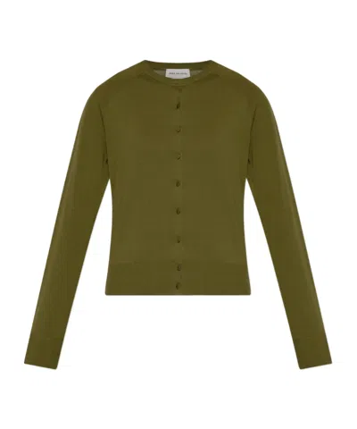 Dries Van Noten Long-sleeved Sweater In Green