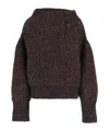 Dries Van Noten Brown Tinsel Sweater In Multi