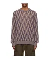 Dries Van Noten Long-sleeved Sweater In Multicolor