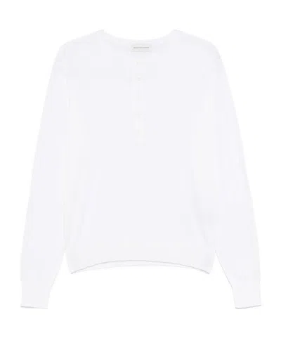 Dries Van Noten Long-sleeved Jumper In White