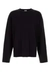 Dries Van Noten Long Sleeve Crew Neck Relaxed Fit T-shirt In Black