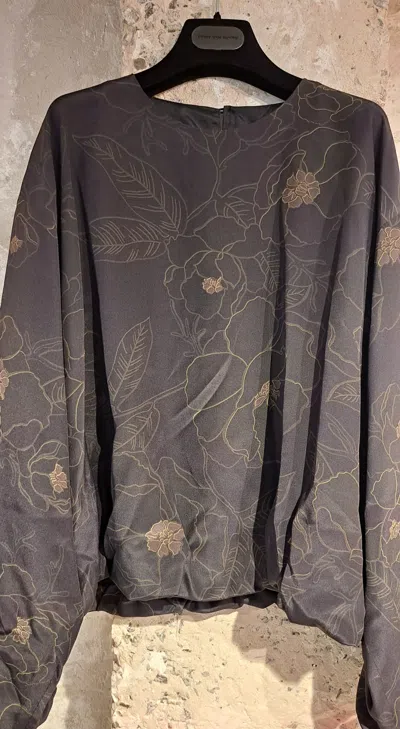 Dries Van Noten Long-sleeved Top In Black