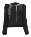 Dries Van Noten Long-sleeved Top In Black