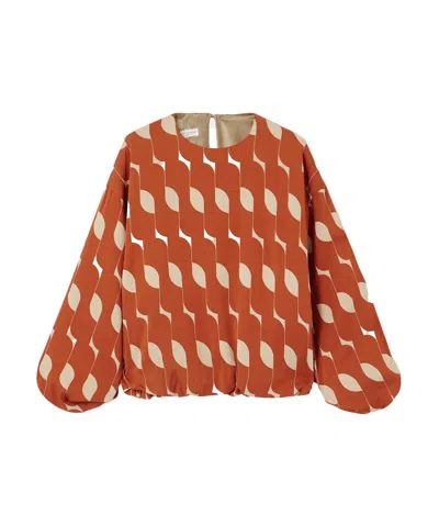 Dries Van Noten Long-sleeved Top In Brown