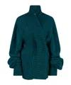 Dries Van Noten Long-sleeved Turtleneck Sweater In Blue