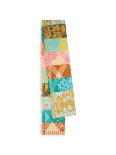 Dries Van Noten Long Wool Scarf In Multi