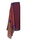 Dries Van Noten Long Wrap Scarf-skirt In Silk Skirts Multicolor In Multi