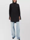 Dries Van Noten Longline Plaid Shirt High-low Hem In Black